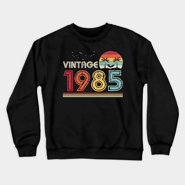 Vintage 1985 Limited Edition 36th Birthday Gift 36 Years Old Crewneck Sweatshirt by Penda